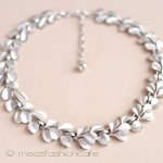 Trifari　 トリファリ 銀葉　ネックレス