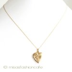 14Kgf　ハートロケット アンティーク　ネックレス