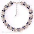 （画像用） Ｔｒｉｆａｒｉ　 トリファリ ネイビー花　ネックレス