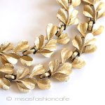 Trifari　 トリファリ 金の葉　ネックレス