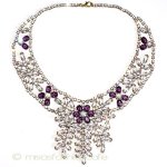 パーティー花ネックレス