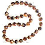 Trifari　 トリファリ 金葉べっ甲ネックレス