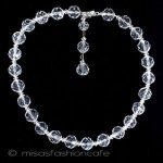 大粒クリスタル　ネックレス