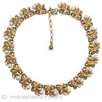 Ｔｒｉｆａｒｉ　 トリファリ パール金葉　ネックレス