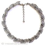 Trifari　 トリファリ 透かし銀葉　ネックレス