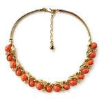 Trifari　トリファリ コーラル　ベリー