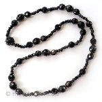 ミリアムハスケル　刻印 ジェット天然石マーカサイト