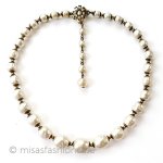 ミリアムハスケル 刻印 バロックパール花金具