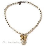 ミリアムハスケル刻印 バロックパール　蝶