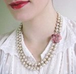 Castlecliff グラスパール豪華ネックレス