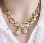 Coro ネックレス クリスタル・リボン