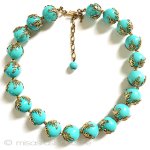 Ｔｒｉｆａｒｉ　 トリファリ ターコイズ　ネックレス