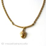 Trifari トリファリ どんぐり ネックレス Trifari トリファリ どんぐり ネックレス