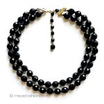 LISNER　ネックレス ２連フレンチジェット