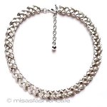 Trifari　 トリファリ 編みリボンネックレス