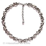 Trifari　 トリファリ 銀りぼんネックレス