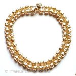 ヴィンテージアクセサリー バロックパール　２連