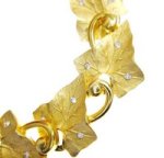 金のアイビー　ネックレス