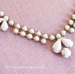 ミルクガラス　ネックレス