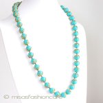 Ｔｒｉｆａｒｉ　 トリファリ ターコイズ ネックレス