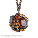 グラスボール　ネックレス