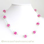 Ｖｅｎｄｏｍｅ　ネックレス 　小花ｘクリスタル