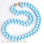 Castlecliff ブルーガラス 豪華２連　ネックレス