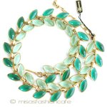 Ｔｒｉｆａｒｉ　 トリファリ ガラスの葉　ネックレス