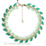 Ｔｒｉｆａｒｉ　 トリファリ ガラスの葉　ネックレス