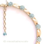 Ｔｒｉｆａｒｉ　 トリファリ 水色の花 ネックレス