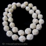 象牙アイボリー花ネックレス