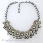 フラワーｘパール ネックレス