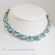 （画像用） Coro　お花ネックレス ターコイズグリーン