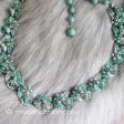 （画像用） Coro　お花ネックレス ターコイズグリーン