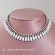 （画像用） ヴィンテージアクセサリー ミルクガラス　ネックレス