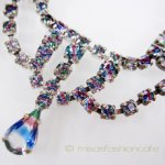 アイリス　ガラス チェコ製　ネックレス