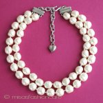 Carolee刻印ネックレス バロックパール　２連