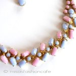 ベビーピンク＆ブルー パステル　 ネックレス