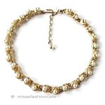 Trifari　 トリファリ パール花の蕾　ネックレス