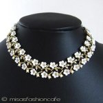 白い小花 ネックレス