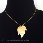 Trifari　 トリファリ 金葉　ネックレス