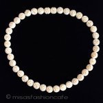 本象牙　アイボリー ローズ花ネックレス