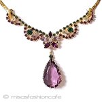 ヴィンテージジュエリー クリスタル　ネックレス