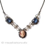 アンティークネックレス Silver本格シェルカメオ