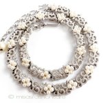 Ｔｒｉｆａｒｉ　 トリファリ パール小花 ネックレス