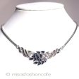 （画像用） Ｔｒｉｆａｒｉ　 トリファリ ネイビー花　ネックレス