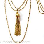 ヴィンテージ　トリファリ タッセル　ロング３連