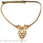 ヴィンテージジュエリー トリファリ リボンパール ヴィンテージジュエリー トリファリ リボンパール