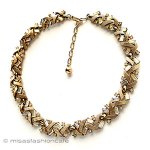 Trifari　 トリファリ クリスタルネックレス