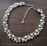 Coro　パール花ネックレス